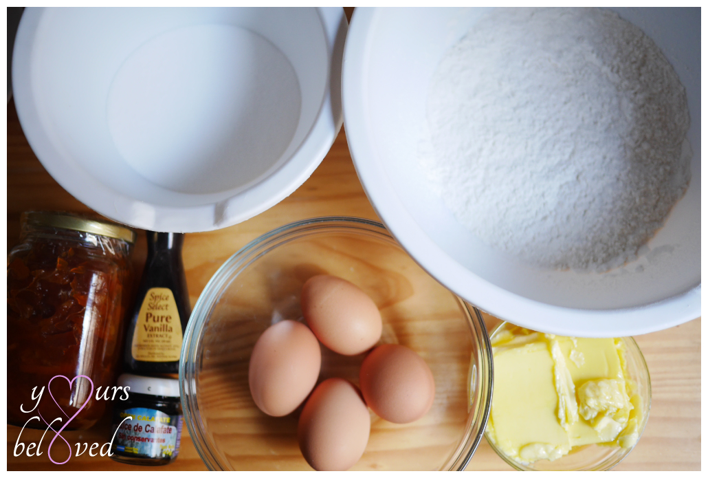 Granny's Victoria Sponge Cake ingredients